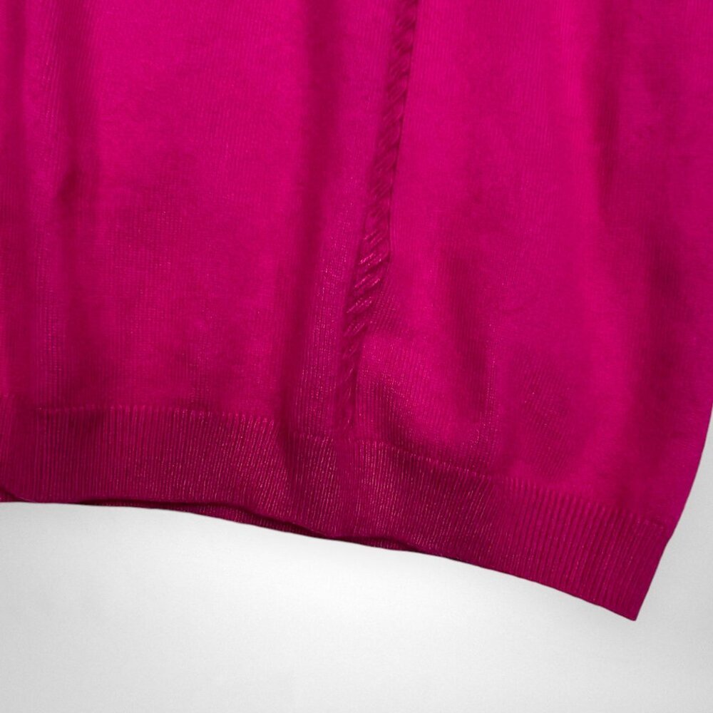 ELLEN TRACY 2X Sleeveless Knit Top In‎ Fuchsia  Plus Size - Picture 4 of 7